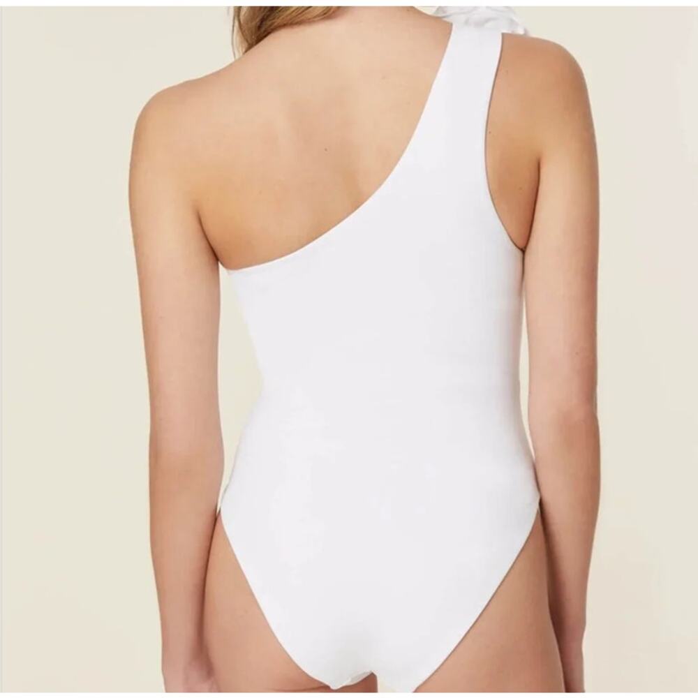 Andie Swim The Camilo Luxe Flat One Piece - White Size L - Picture 4 of 5